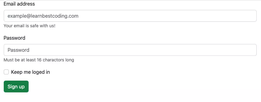 Figure 1 : Simple React Bootstrap Form