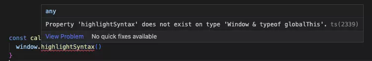 Figure 1 : External Javascript error in React Typescript