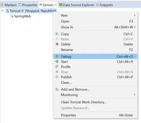 Figure 14: Starting the Tomcat server
