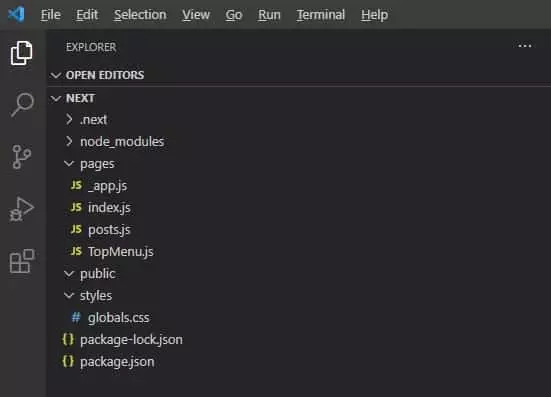 Figure 4 : React js Project structure