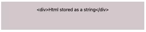 Figure 1: React render string html