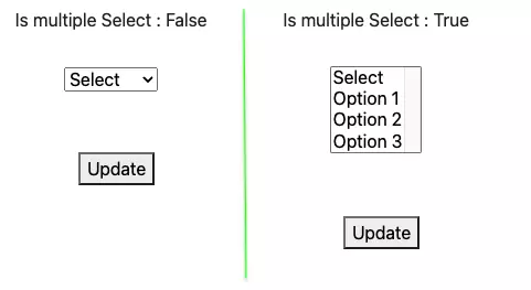 Figure 2: React select to multiple select